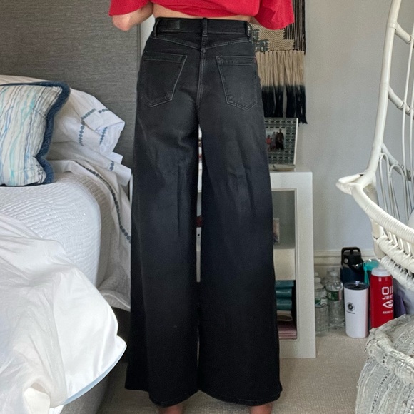 Wide leg black jeans - Picture 2 of 2